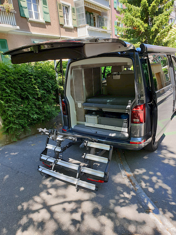 VW California Veloträger Heckauszug mieten